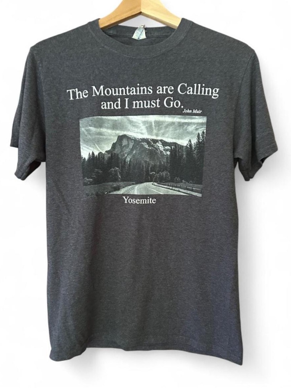 Port and Company Charcoal Gray Yosemite Graphic Tee